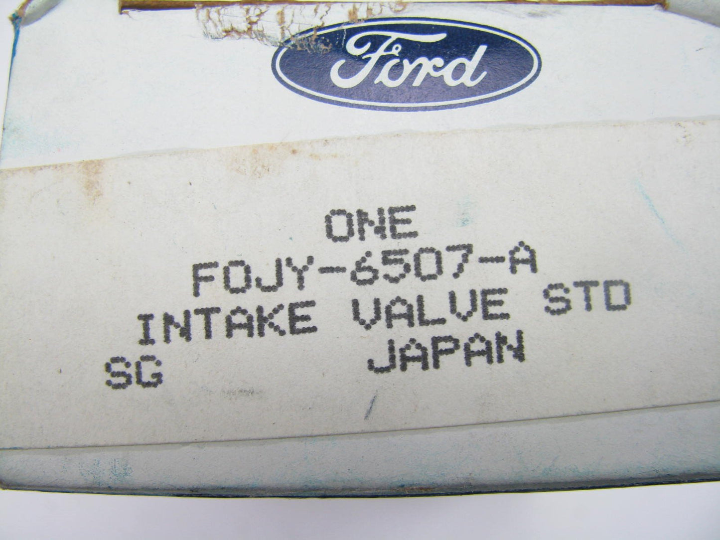 (1) NEW GENUINE OEM Ford F0JY-6507-A Intake Valve - 1991-1994 Mercury Capri