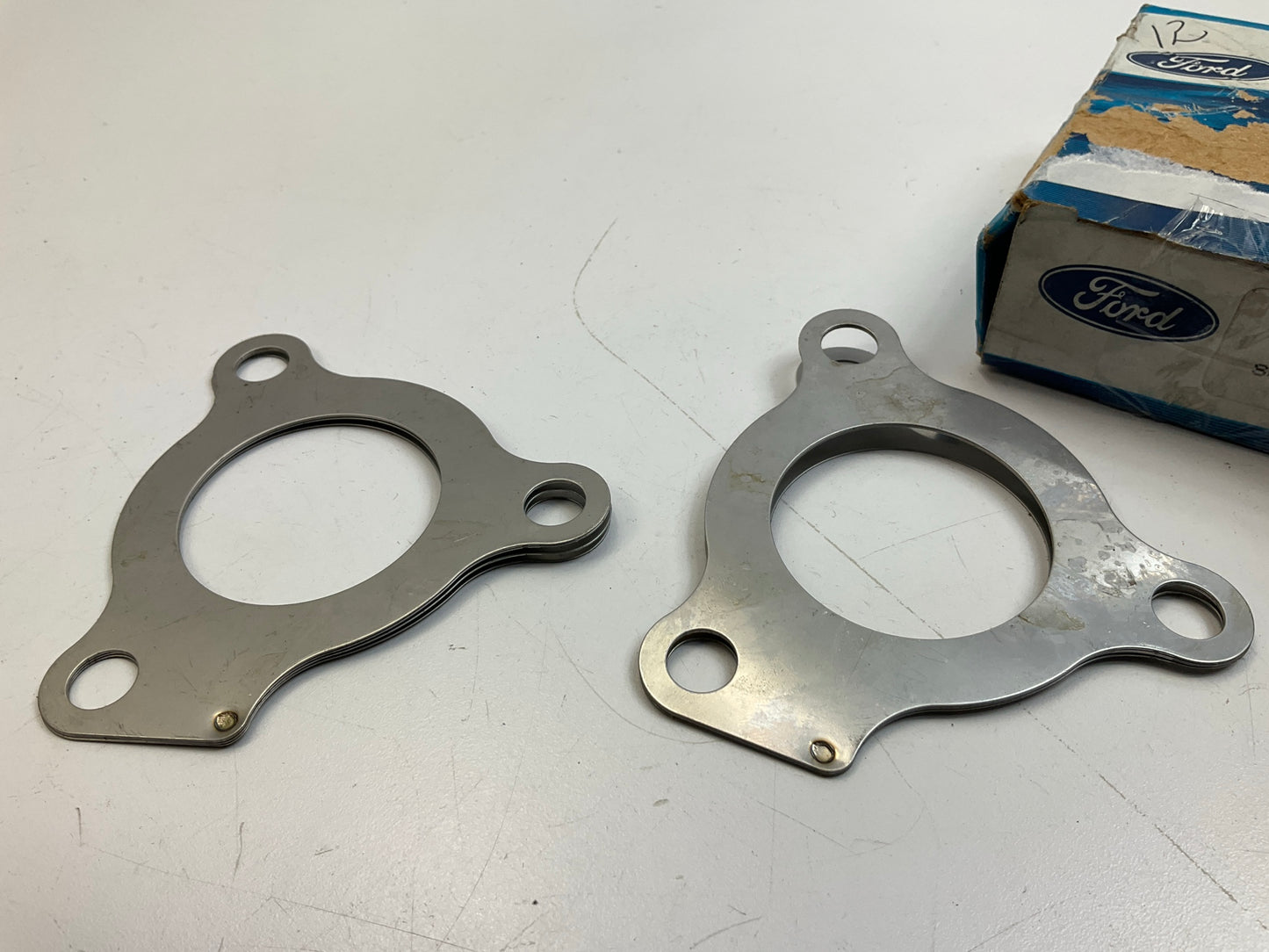 (2) NEW - OEM Ford F0JY-9450-B Exhaust Manifold Flange Gasket