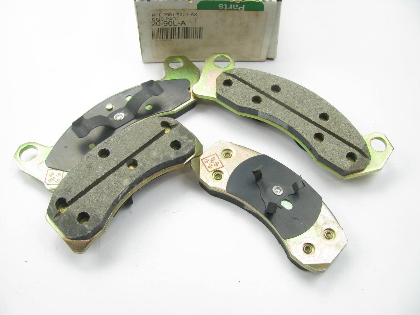RELINED - OEM Ford F0LY-2001-AX FRONT Disc Brake Pads