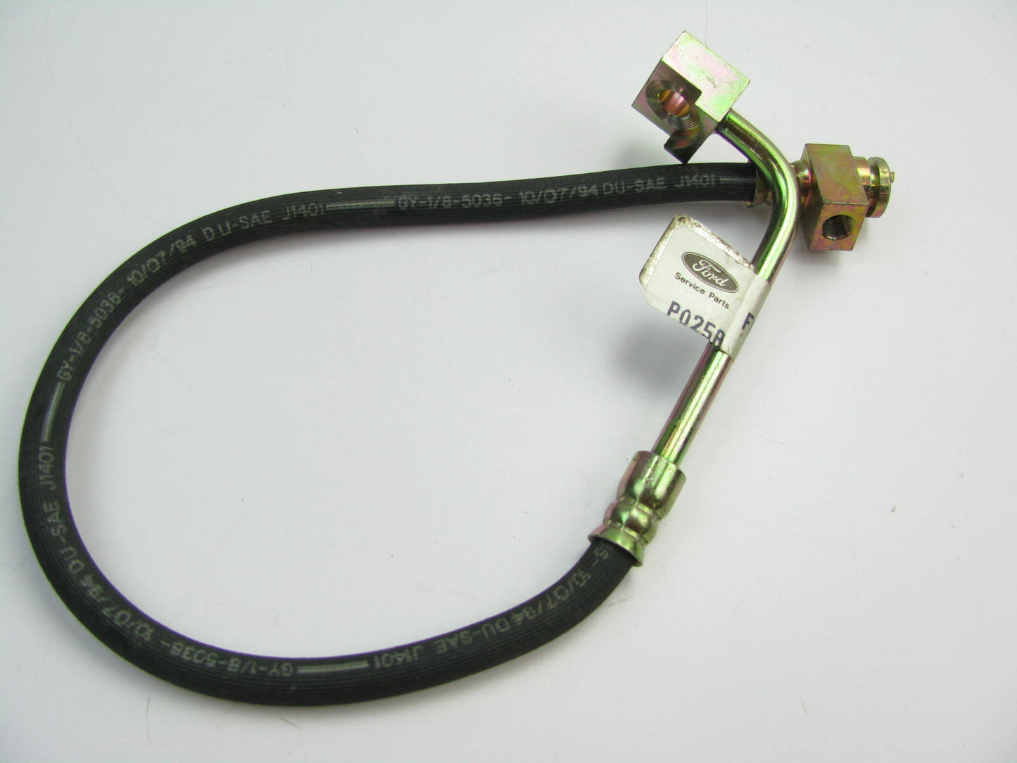 Ford OEM F0TZ-2078-C Front Left Brake Hydraulic Hose 1990-1994 F-250 F-350 4WD
