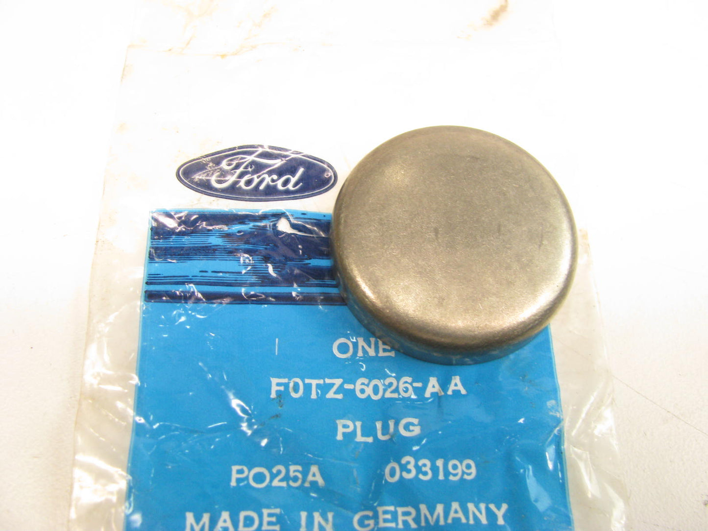 NEW - OEM Ford F0TZ-6026-AA Engine Freeze Expansion Plug - 38.30mm