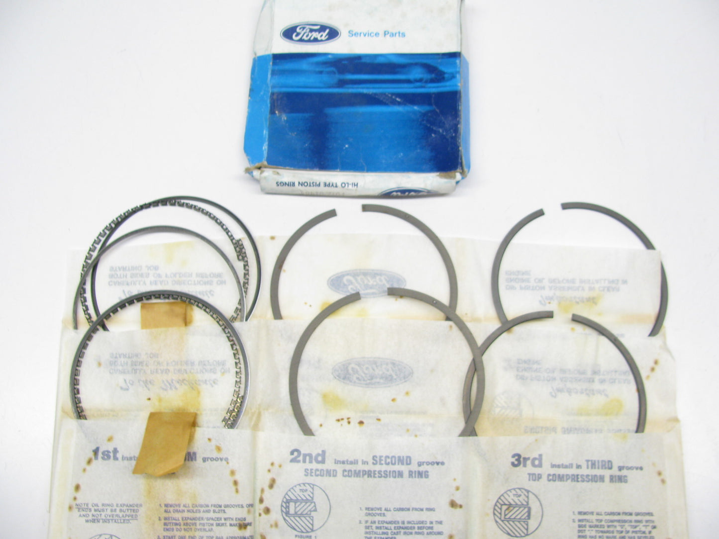 NEW - OEM Ford F0TZ-6148-F Partial Piston Rings .030'' 1986-2001 5.0L-V8