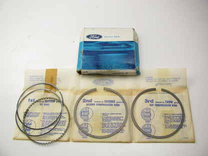 NEW - OEM Ford F0TZ-6148-H Partial Piston Rings - Standard 1986-2000 5.0L-V8