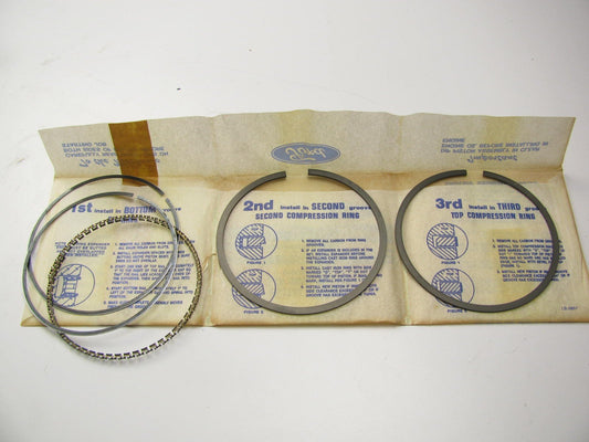 NEW - OEM Ford F0TZ-6148-H Partial Piston Rings - Standard 1986-2000 5.0L-V8