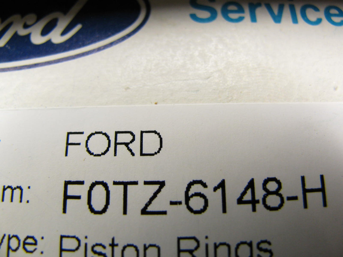 NEW - OEM Ford F0TZ-6148-H Partial Piston Rings - Standard 1986-2000 5.0L-V8