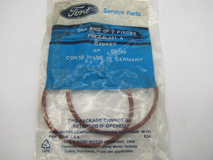 (2) NEW - OEM Ford F0TZ-6L621-A Engine Oil Filter Adapter Gasket