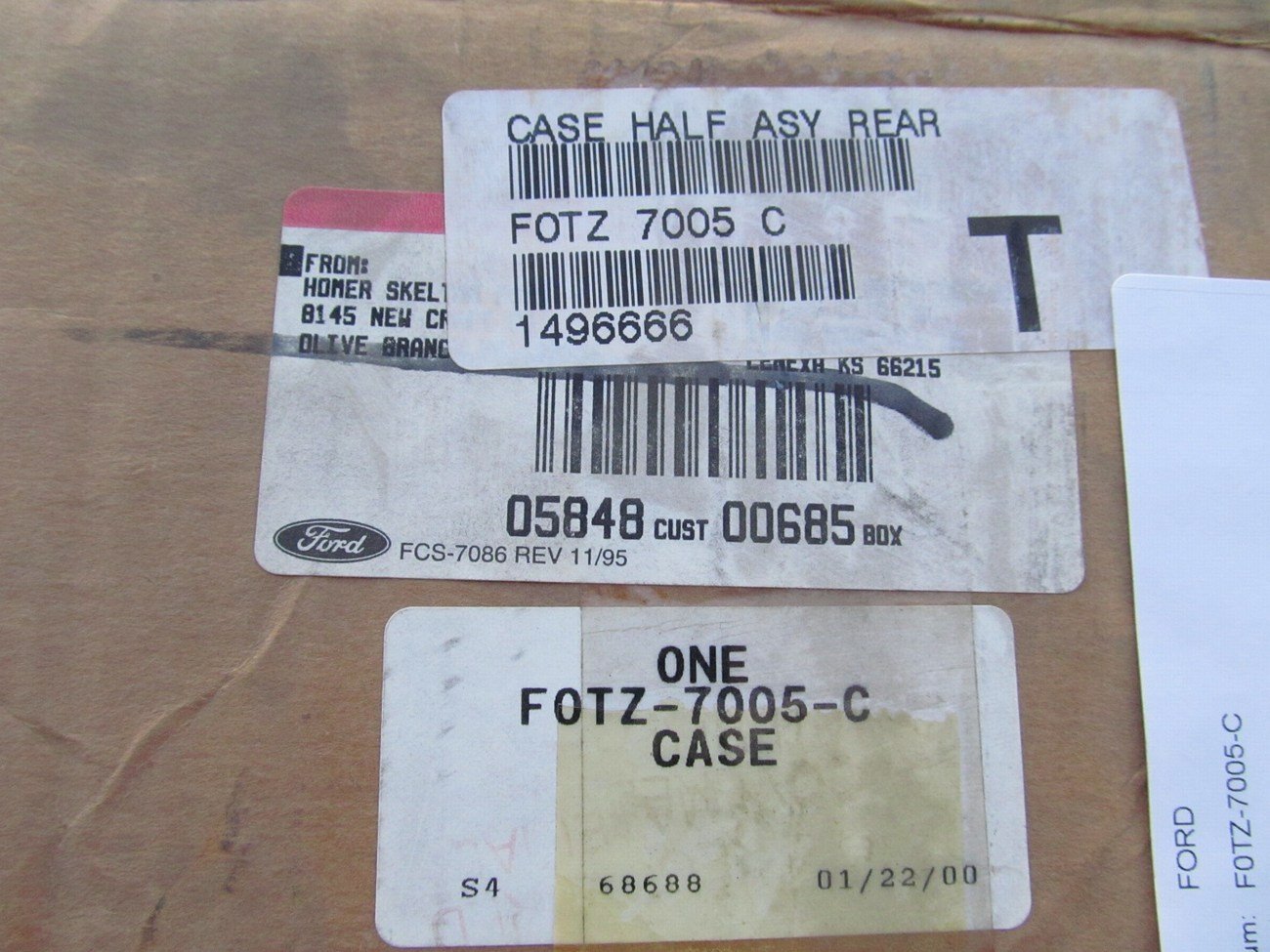 NEW - OEM Ford F0TZ-7005-C BORG WARNER 1354 Transfer Case EMPTY Rear Housing