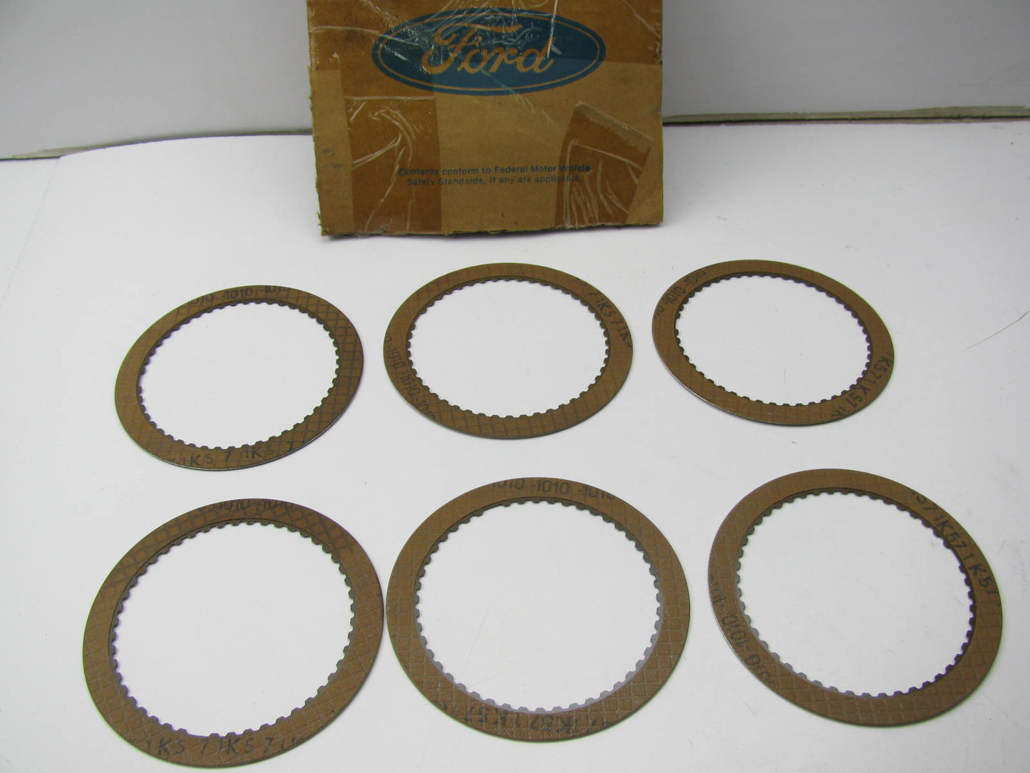 (6) NEW - OEM Ford F0TZ-7B164-B Direct Clutch Friction Plate 1990-96 4R44E 4R55E