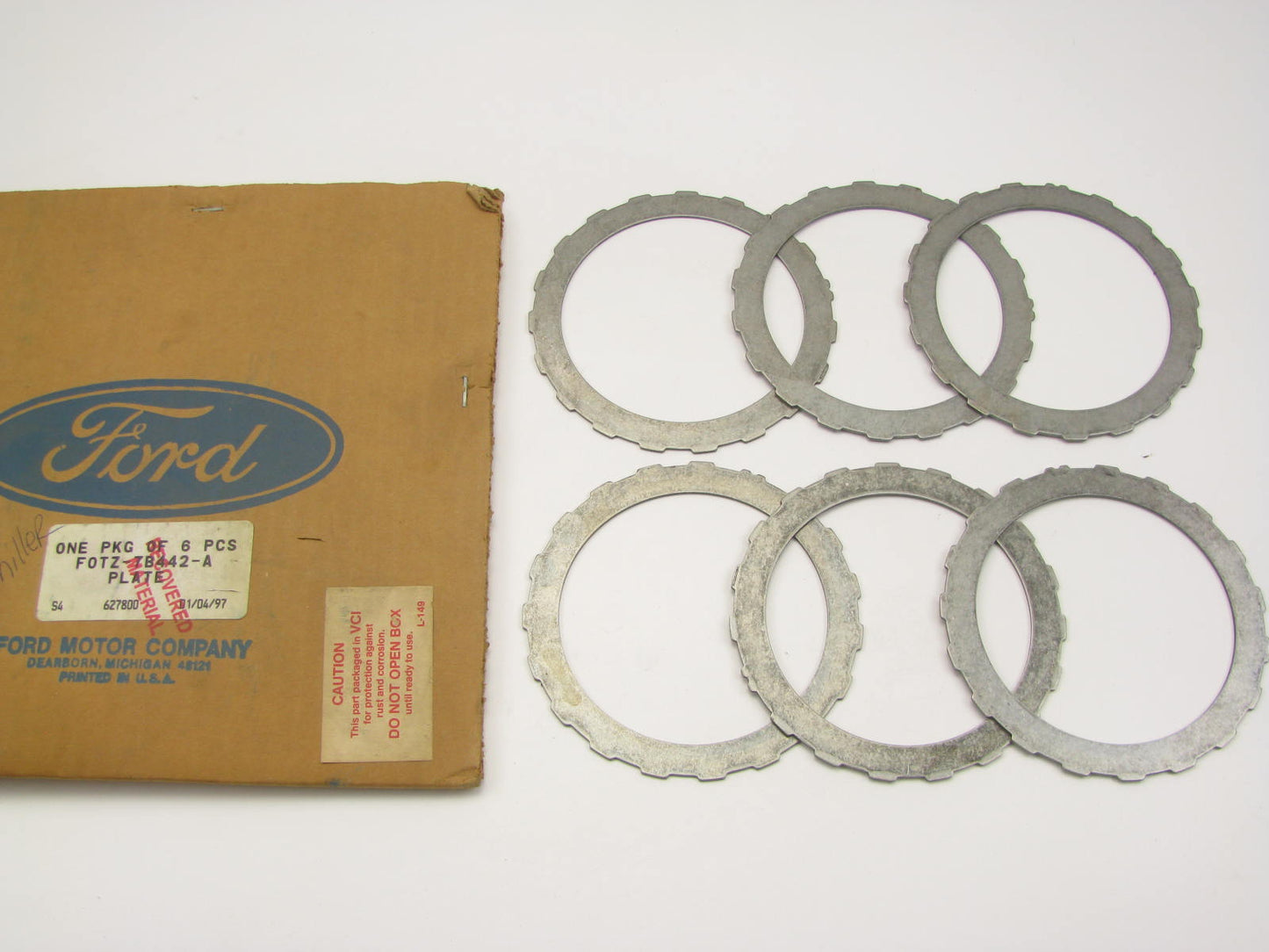 (6) NEW OEM Ford F0TZ-7B442-A Automatic Transmission Forward Clutch Plates A4LD