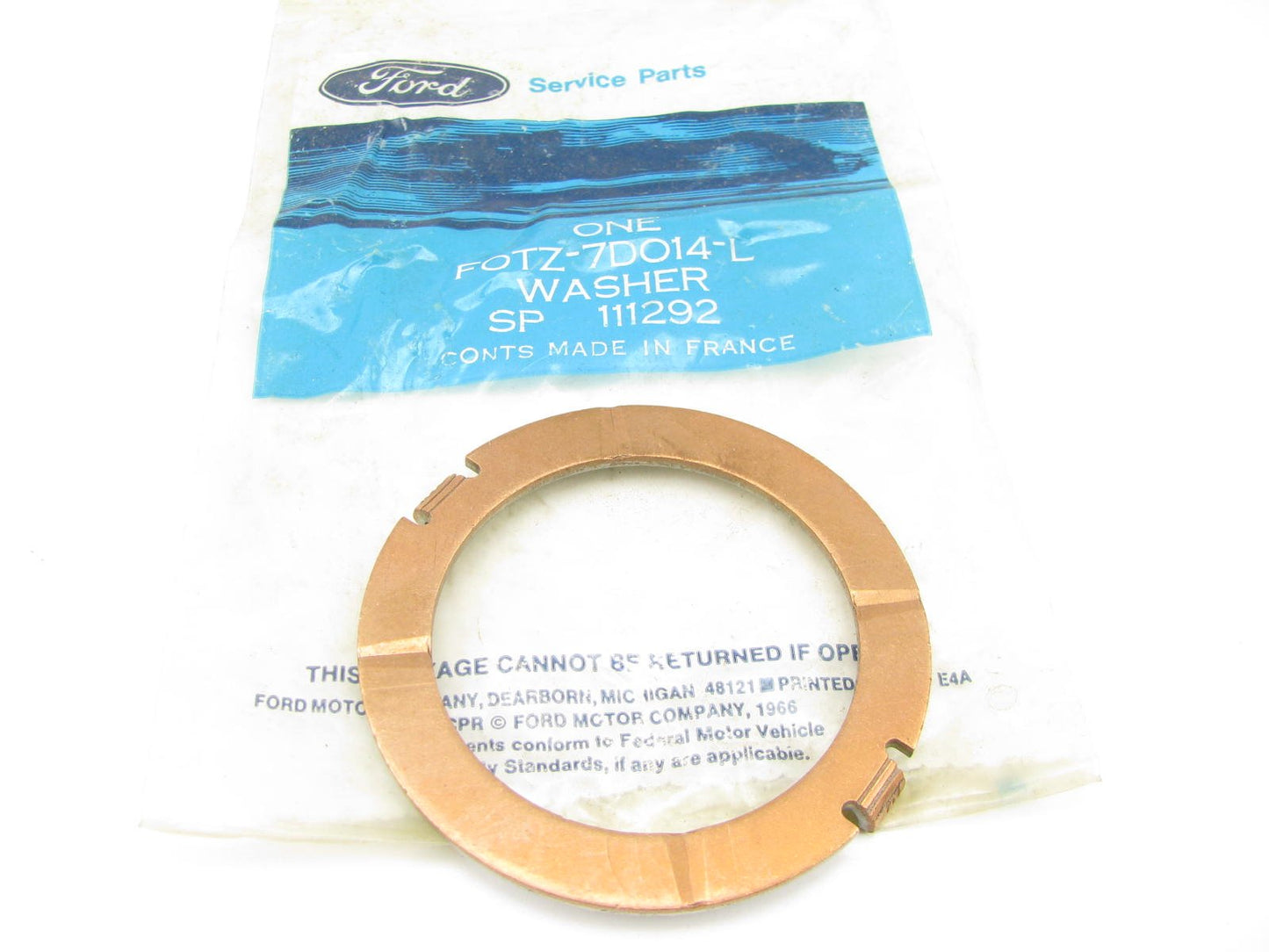 Ford F0TZ-7D014-L Center Support Washer .110'' C3 A4LD Automatic Transmission