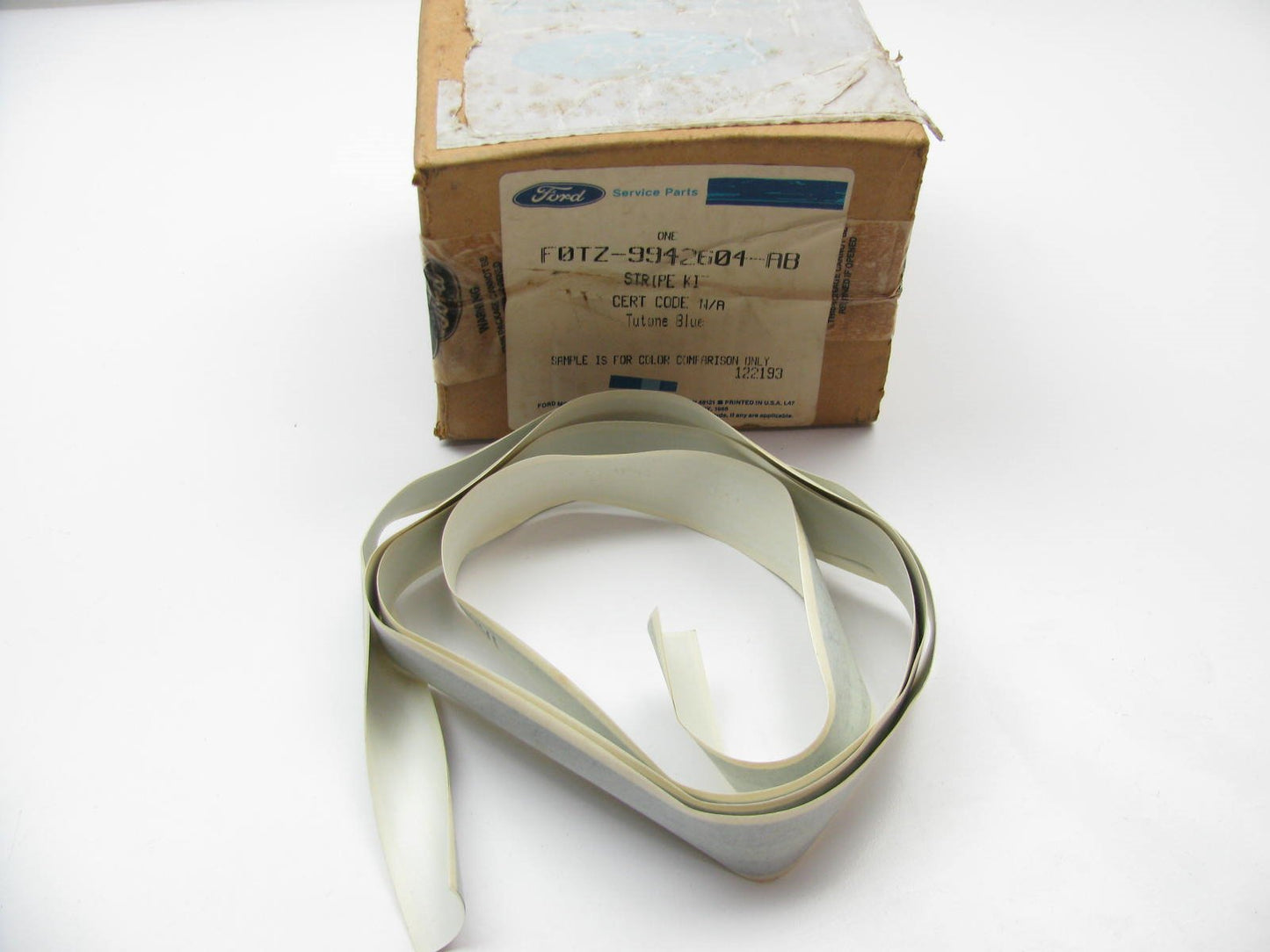 NOS OEM 1991 Ford F250 REGULAR CAB Tailgate STRIPE  Tutone Blue F0TZ-9942604-AB
