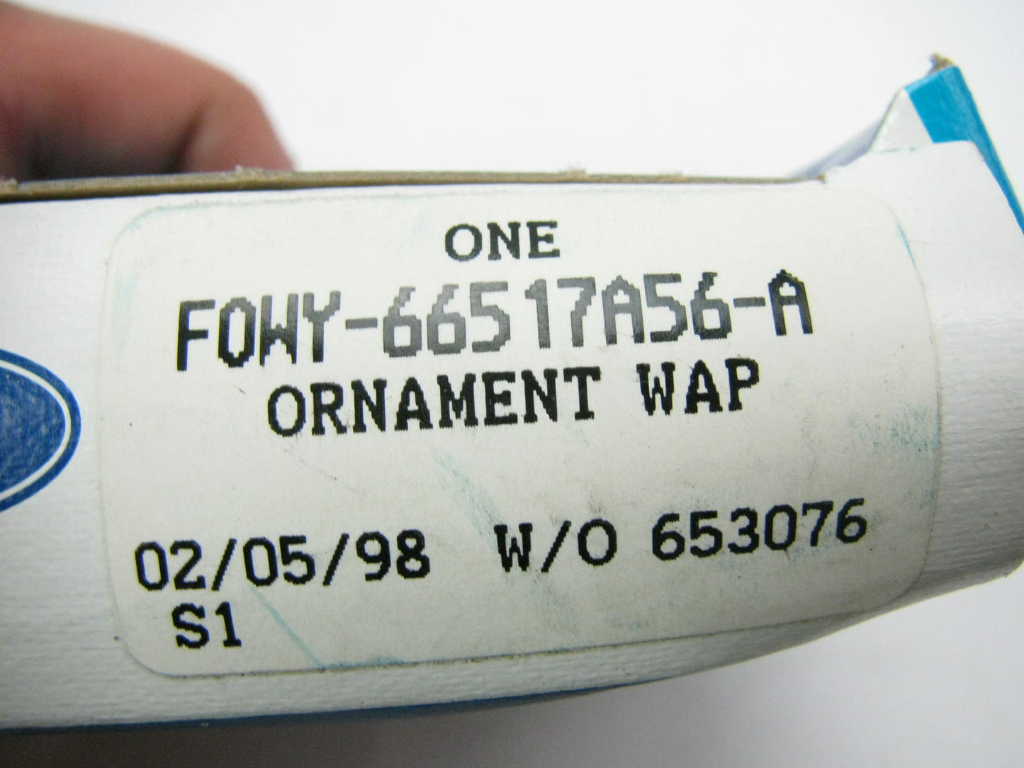 NEW - OEM Ford F0WY-66517A56-A Right Quarter Panel Ornament 1990 Cougar XR7