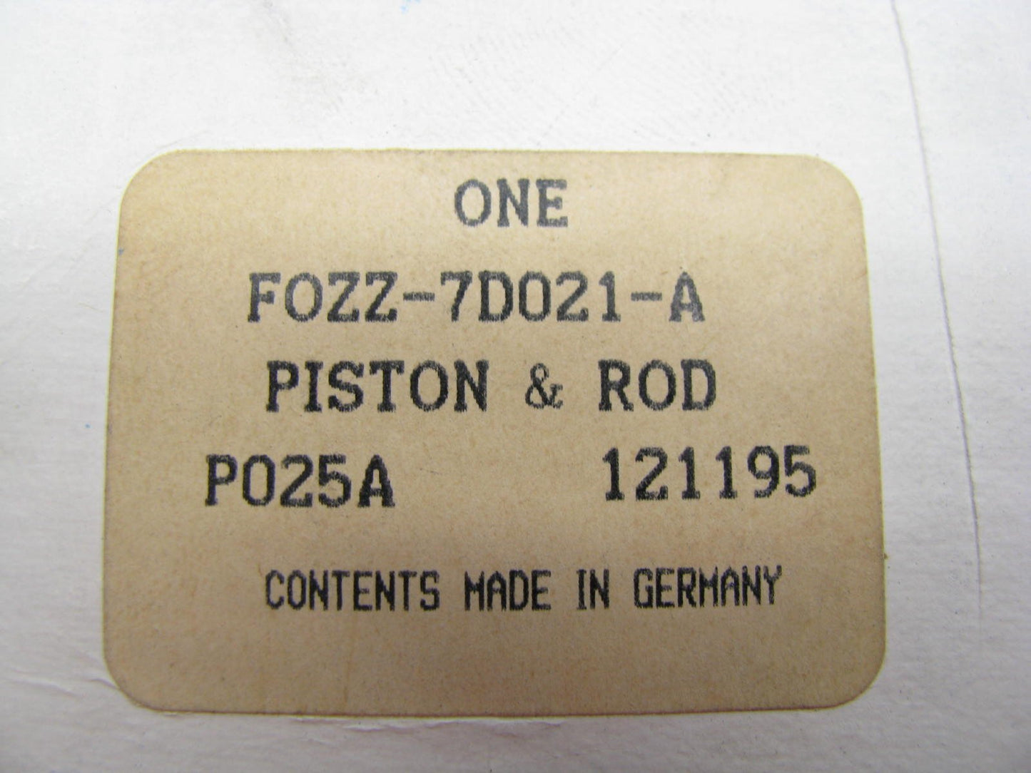 Ford F0ZZ-7D021-A Overdrive Servo Piston & Rod 1990-1999 A4LD Transmission