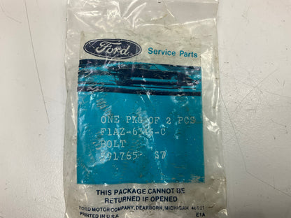 (2) NOS OEM Ford F1AZ-6345-C Crankshaft Main Bearing Cap Bolts