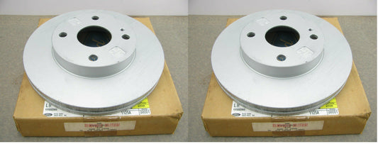 (2) NEW - OEM Ford F1CZ-1125-A Front Disc Brake Rotor 1991-1998 Escort W/ 9.25''