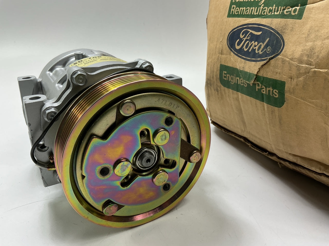 REMAN. OEM Ford F1CZ-19703-CX A/C Compressor For 1991-1993 Ford Escort