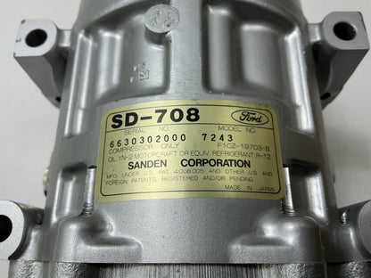 REMAN. OEM Ford F1CZ-19703-CX A/C Compressor For 1991-1993 Ford Escort