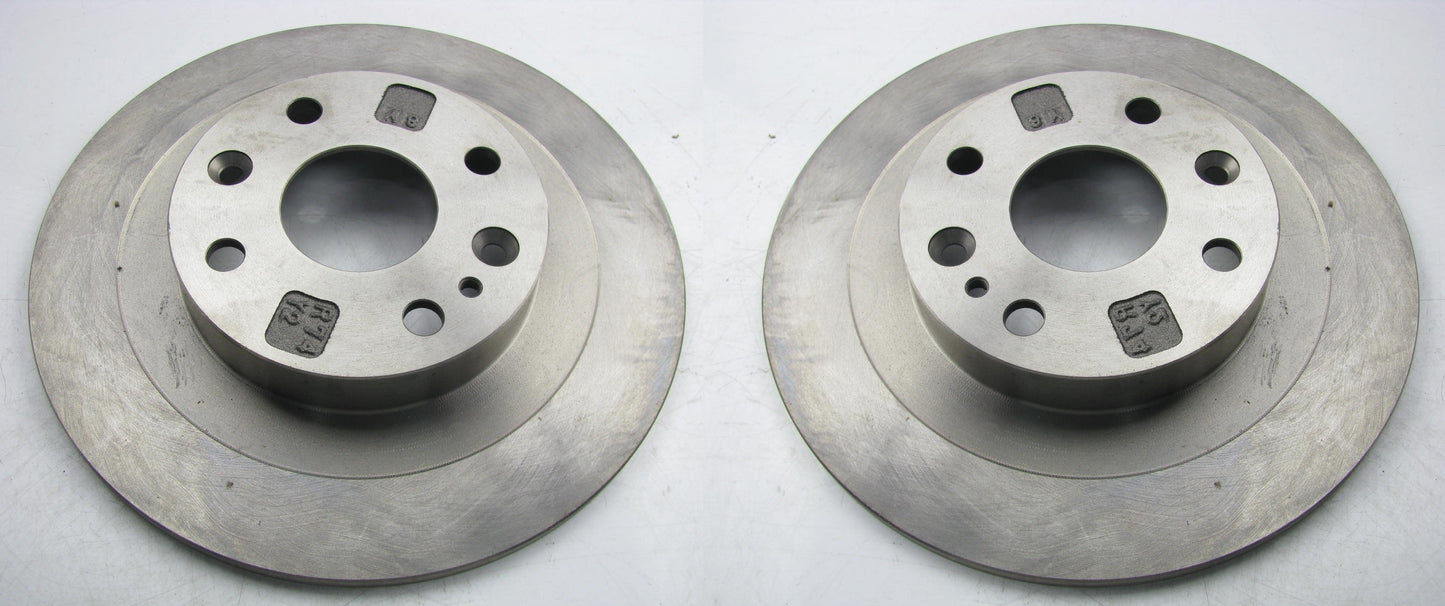 (2) OEM Ford F1CZ-2C026-B Rear Disc Brake Rotors For 1991-2003 Ford Escort