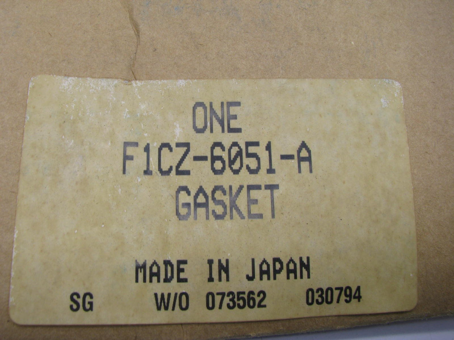 NEW GENUINE 1991-1996 Escort GT 1.8L OEM Ford Cylinder Head Gasket F1CZ-6051-A