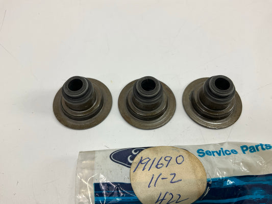 (3) NEW - OEM Ford F1CZ-6571-A Valve Stem Seal Set 1981-2002 1.6L 1.9L 2.0L