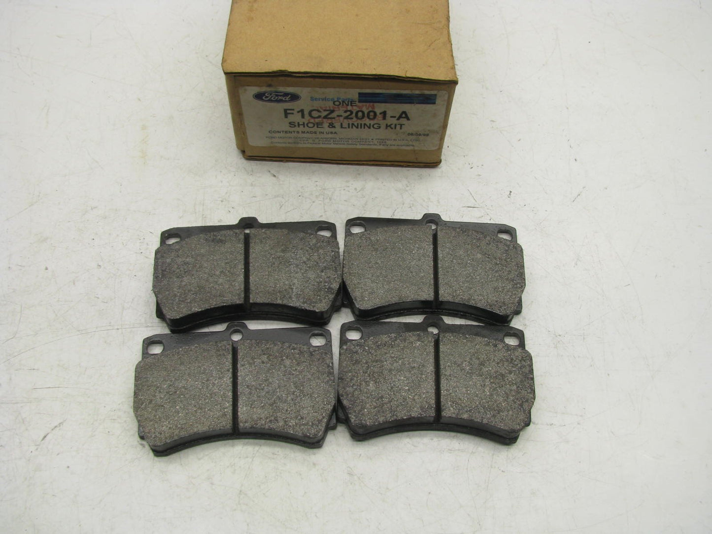 NOS GENUINE OEM Ford F1CZ-2001-A FRONT Brake Pads - 91-97 Escort, 94-97 Aspire