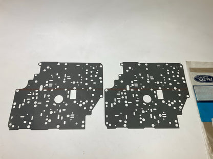 (2) NEW - OEM Ford F1DZ-7D100-A Valve Body Separator Plate Gasket For 91-93 AXOD