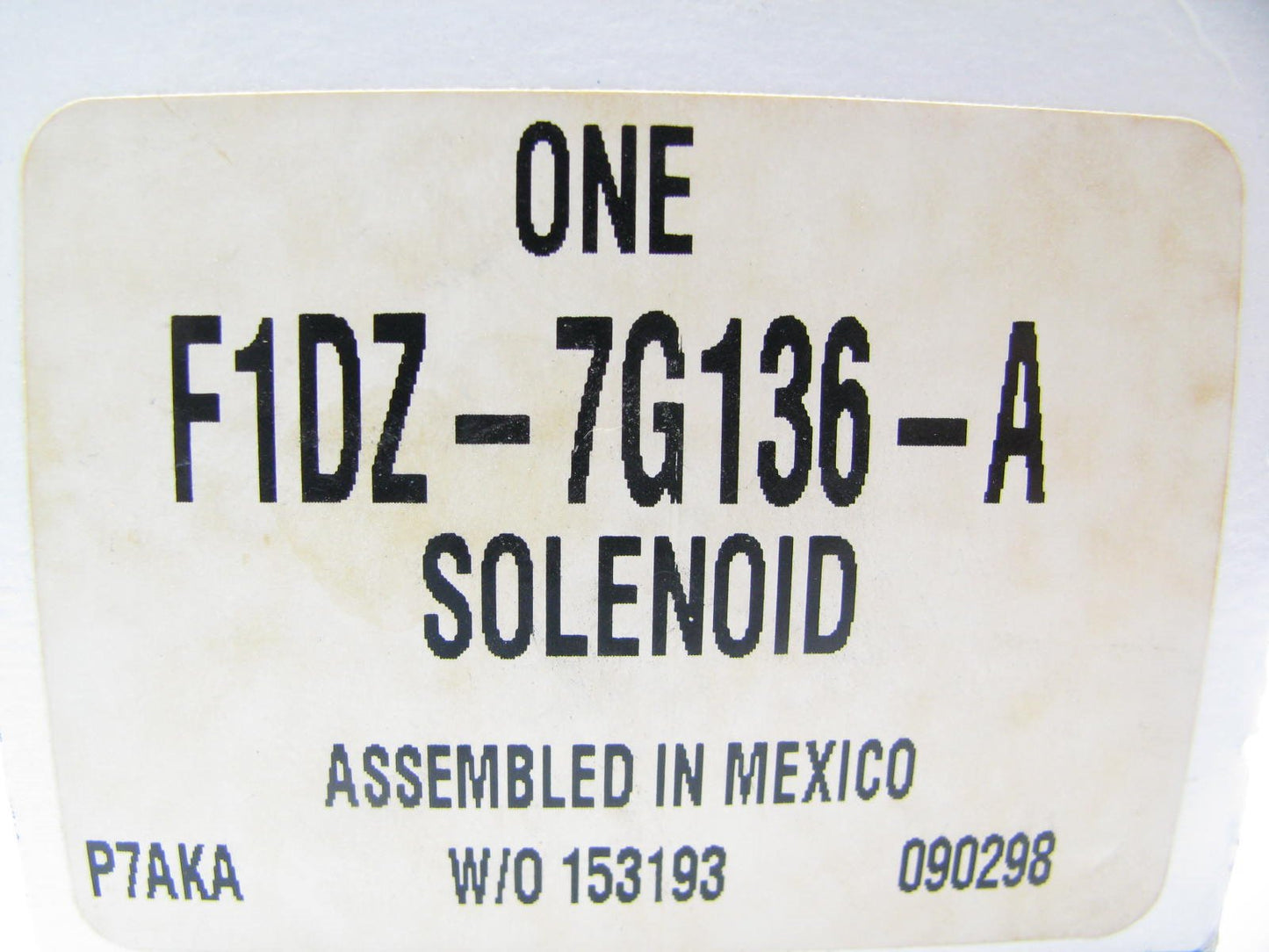 NEW GENUINE OEM Ford F1DZ-7G136-A AXOD Automatic Transmission Solenoid