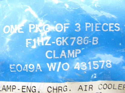 (3) NEW - OEM Ford F1HZ-6K786-B Air Cooler Tube Clamp 1991-1998 L-Series Cummins