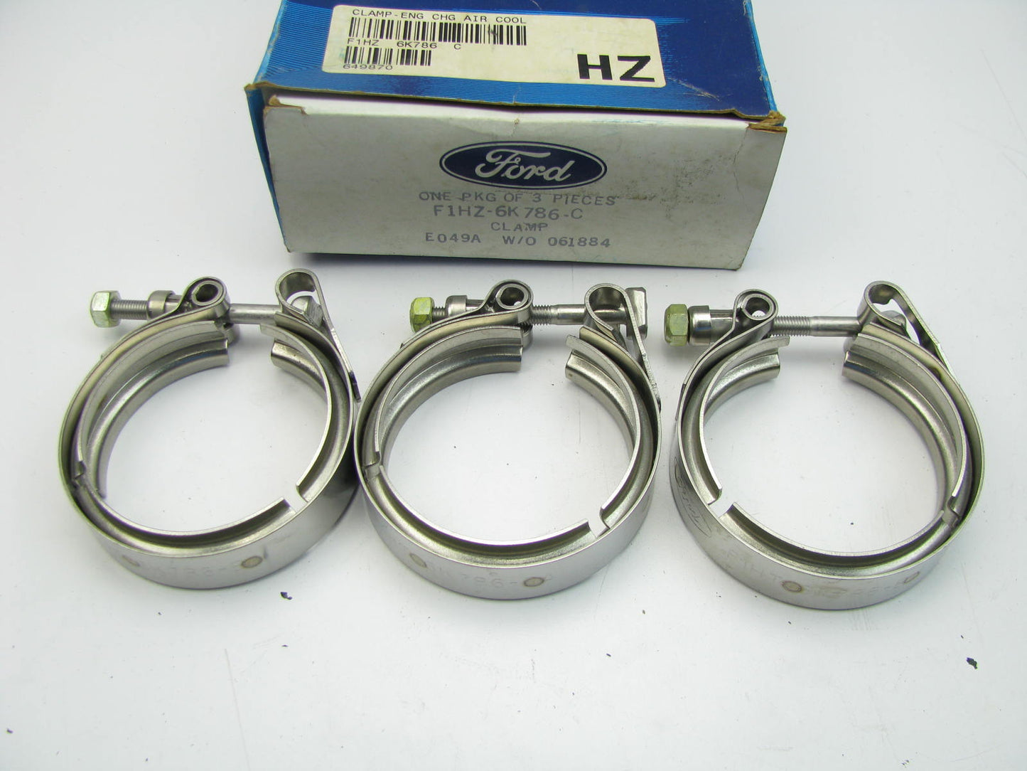 (3) NEW - OEM Ford F1HZ-6K786-C Charger Air Cooler Tube Clamp 1991-1998 L-Series