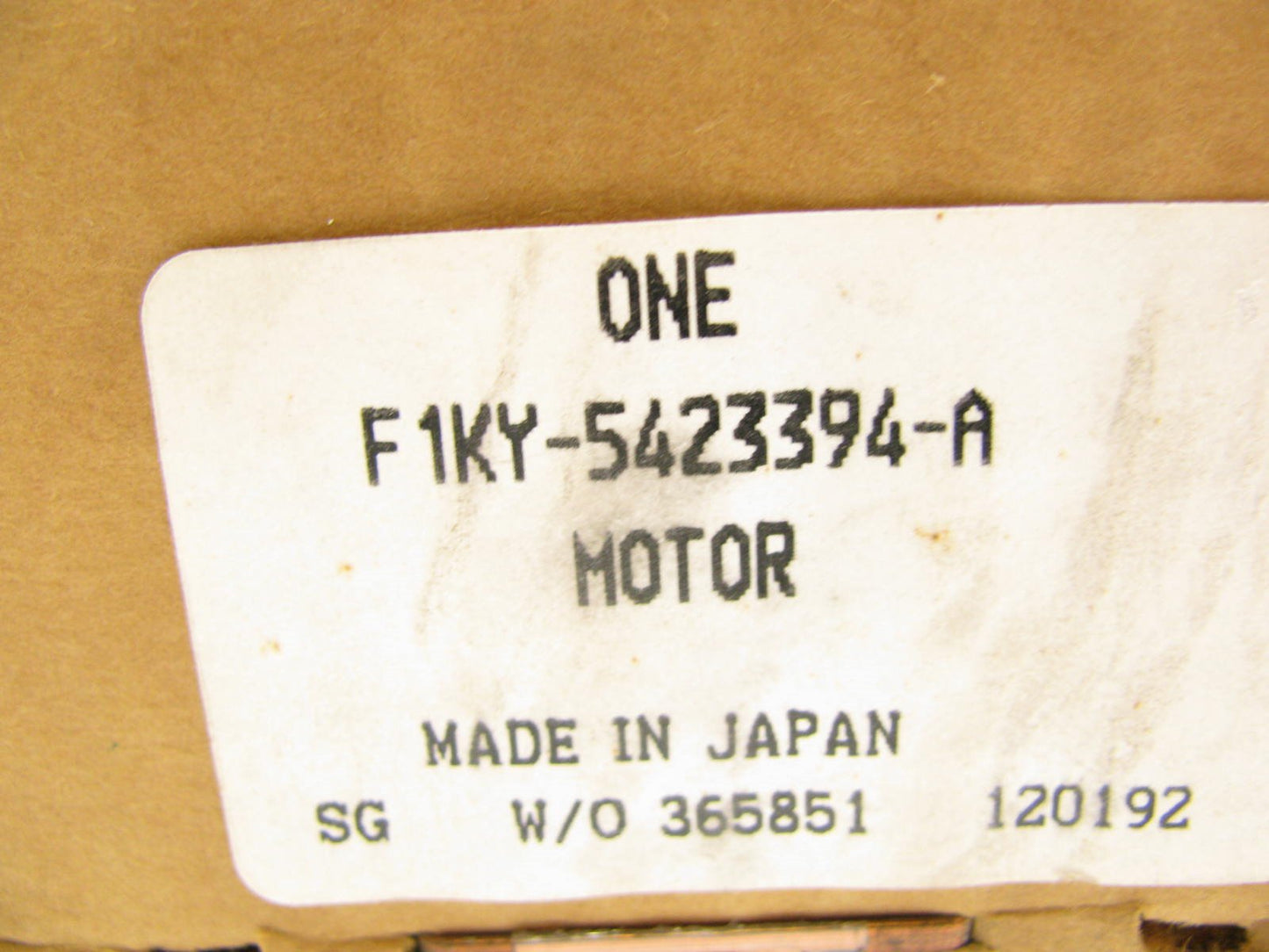 NEW GENUINE OEM Ford F1KY-5423394-A Power Window Motor - Rear Right