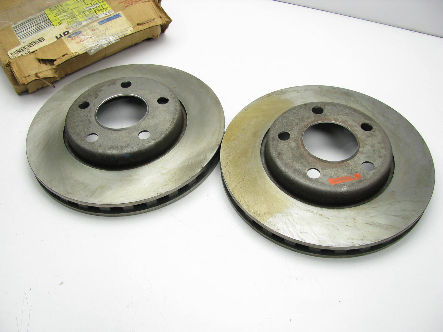 (x2) NOS OEM Ford Rear Brake Rotors F1SZ2C026A  For 1989-1992 Thunderbird Cougar