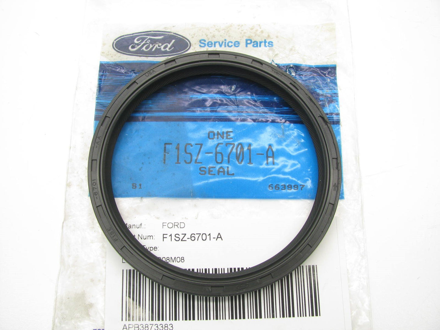 NEW - OEM Ford F1SZ-6701-A Rear Engine Crankshaft Seal (Rear Main Seal)