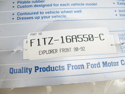 OEM Ford Front Molded Splash Mud Guards F1TZ16A550C 1991-1994 Ford Explorer