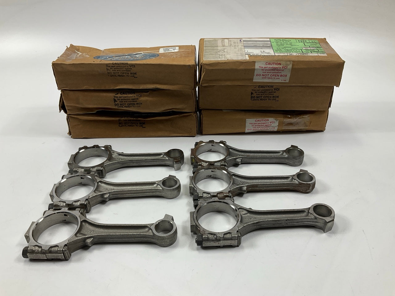 (6) NEW - OEM Ford F1TZ-6200-AD Engine Connecting Rod 1990-2000 4.0L-V6 OHV