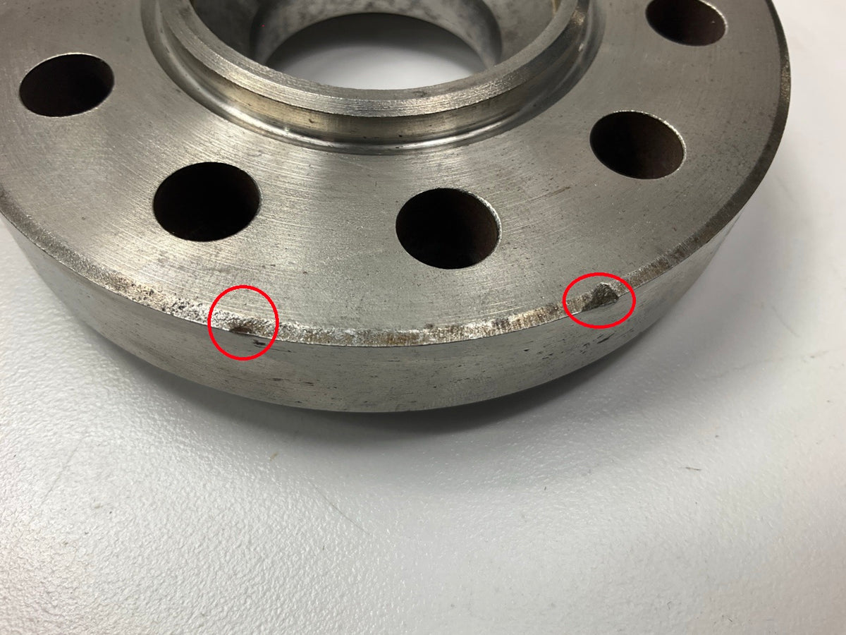 DENTED OEM Ford F1TZ-6376-A Engine Flywheel Bolt Plate 1989-1991 7.3L-V8 Diesel