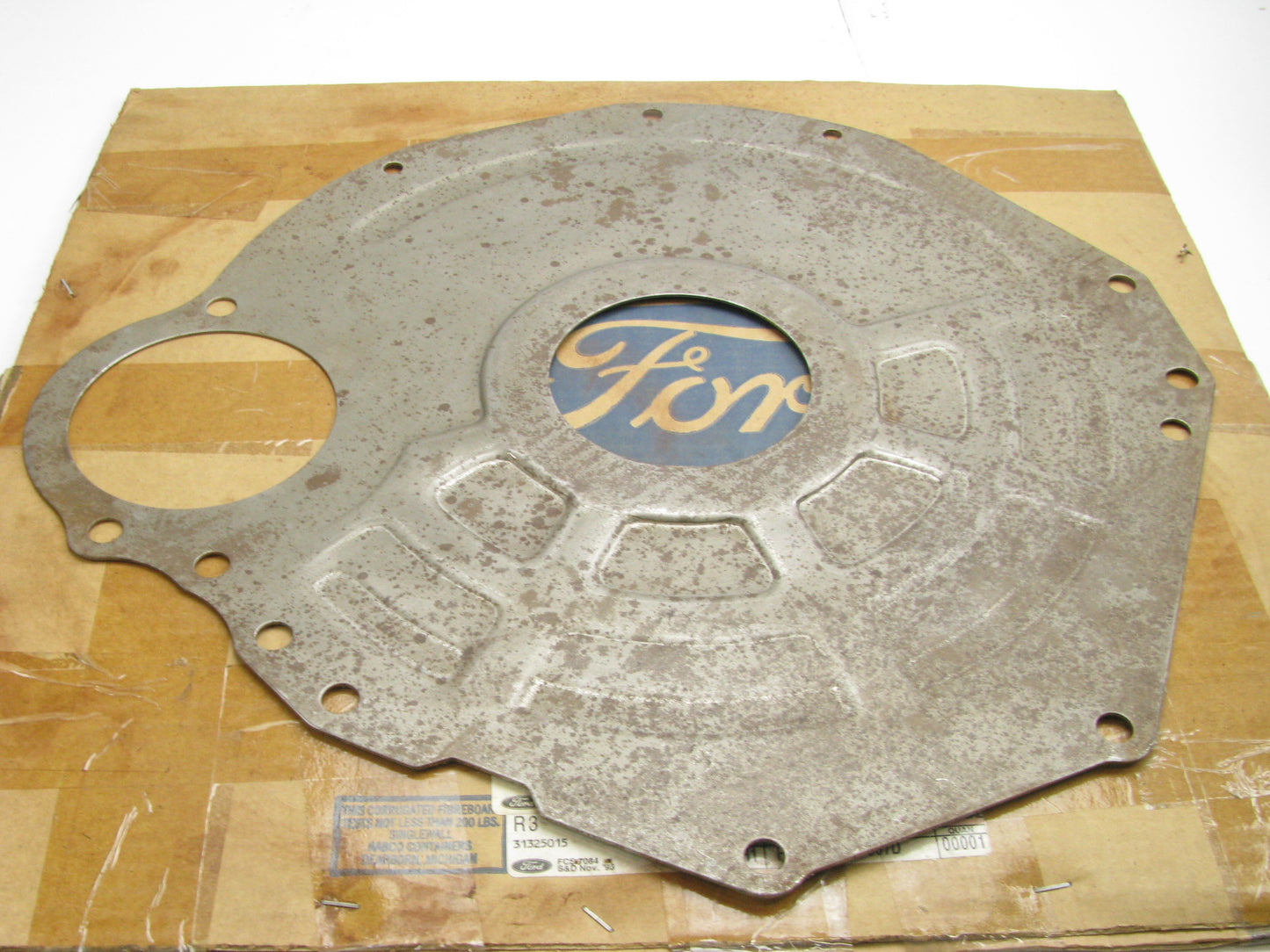 NOS Engine Block Separator Plate M5R2 5-speed Manual Trans OEM Ford F1TZ-7007-D