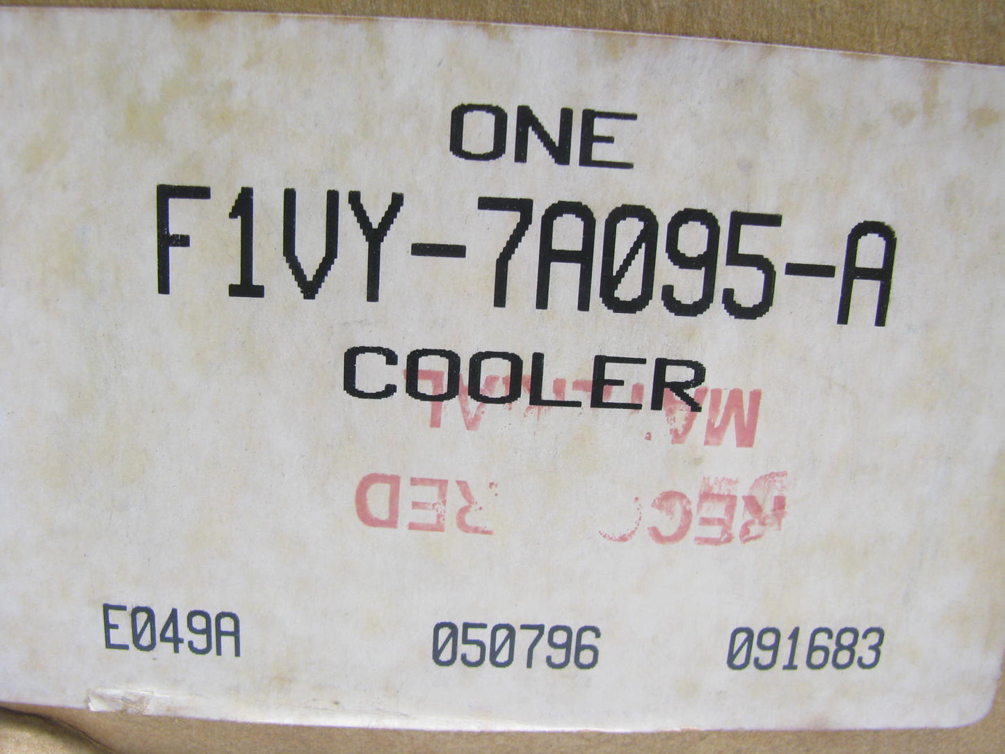 NEW - OEM Ford F1VY-7A095-A Auto Transmission Oil Cooler 1991 Lincoln Town Car