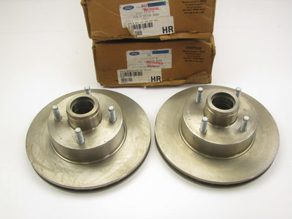 (2) NEW - OEM Ford F1ZZ-1102-B Disc Brake Rotor And Hub Assembly - Front