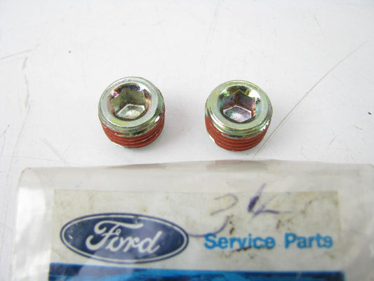 (2) NEW - OEM Ford F1ZZ-6026-B Engine Expansion Plugs PAIR