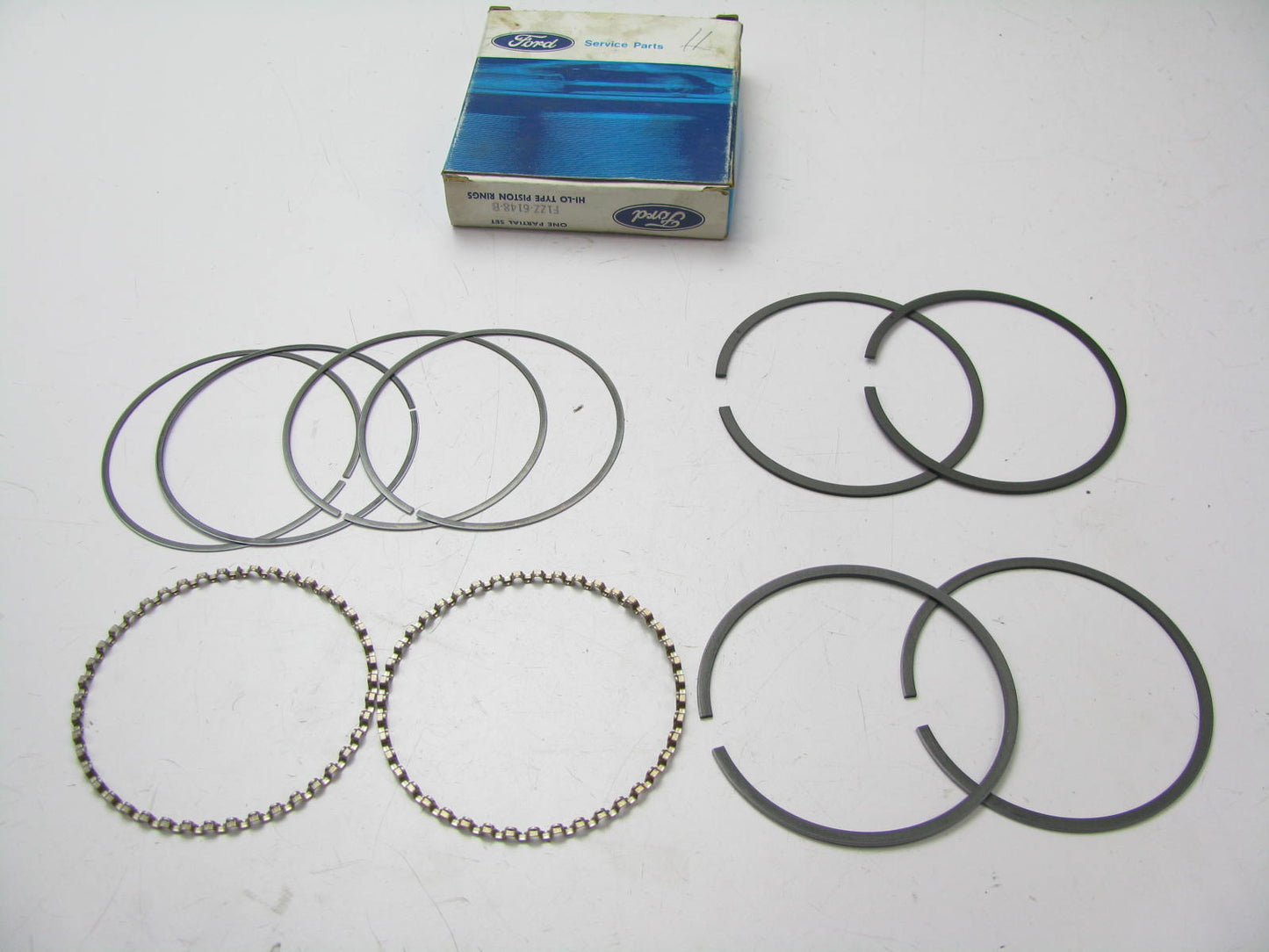 DOES (2) PISTONS - OEM Ford F1ZZ-6148-B Piston Rings 0.020''  Ford 2.3L 140 CID
