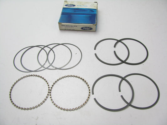 DOES (2) PISTONS - OEM Ford F1ZZ-6148-B Piston Rings 0.020''  Ford 2.3L 140 CID