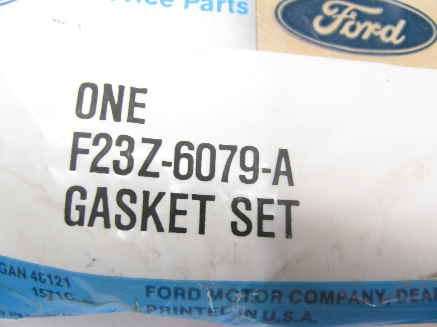 New OEM 90-94 FORD Tempo 2.3L 4cyl Cylinder Head Valve Grind Gasket Set