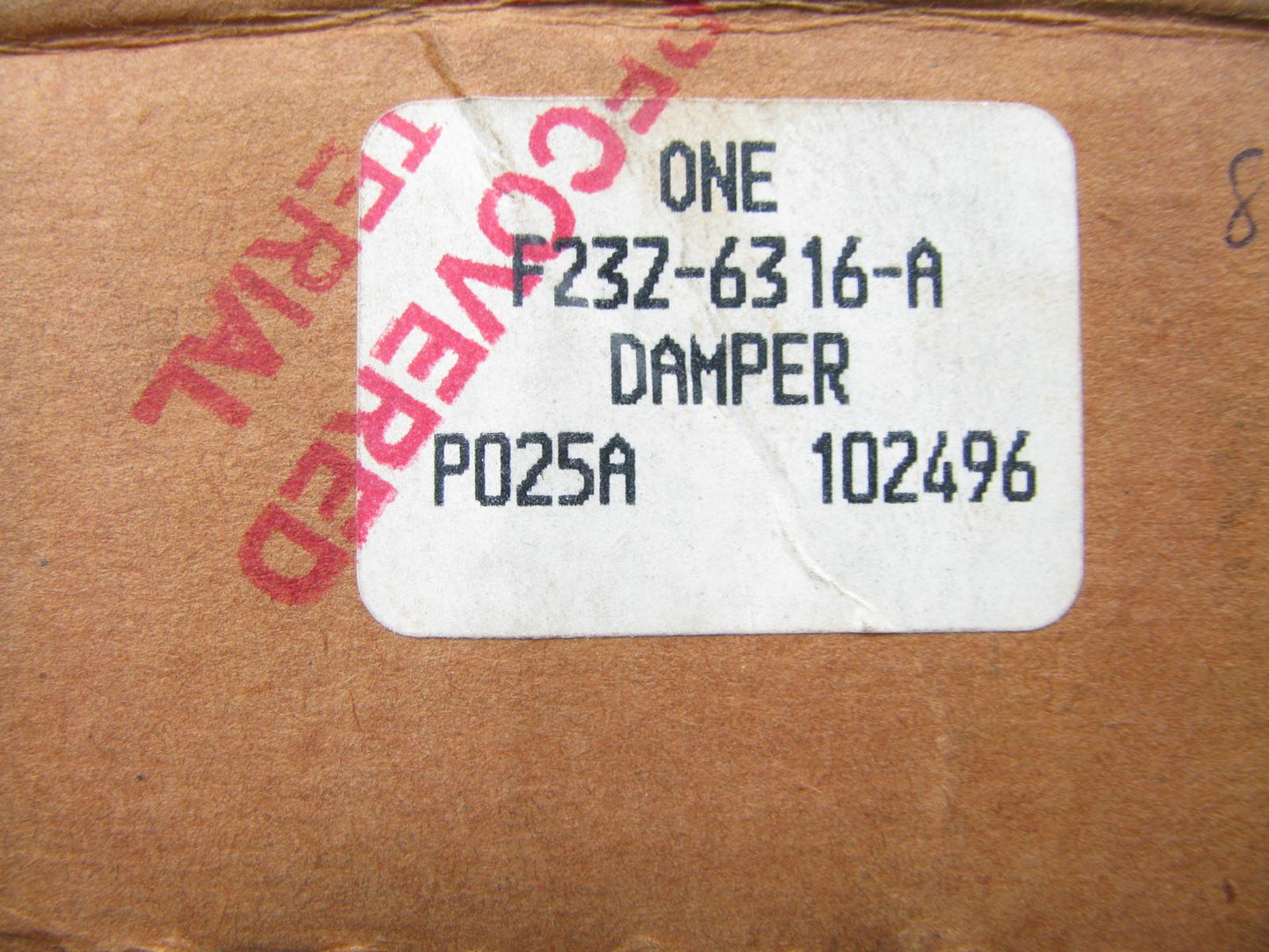 NEW OEM Ford F23Z-6316-A Crankshaft Pulley Harmonic Balancer 92-94 Tempo 3.0L