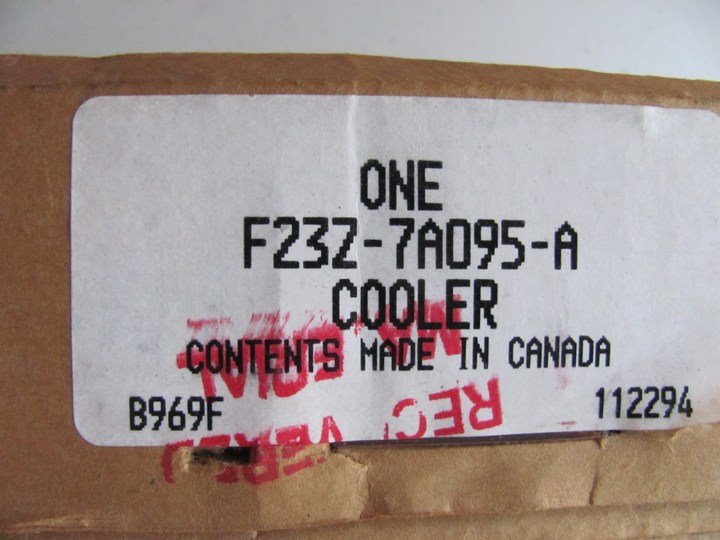 NOS OEM Ford F23Z-7A095-A Transmission / Power Steering Oil Cooler 11''x4''x3/4''