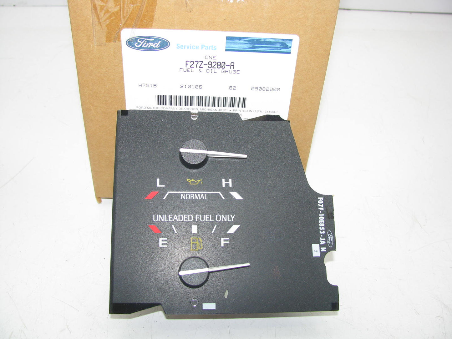 NEW - OEM F27Z-9280-A Fuel Level / Oil Pressure Gauge 1992 Ford Ranger W/O TACH