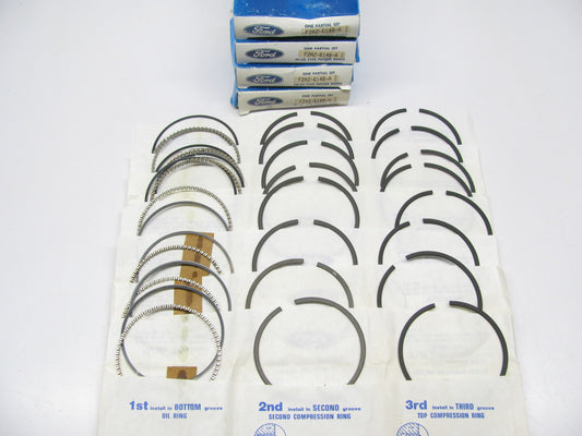 NEW - OEM Ford F2AZ-6148-A Full Piston Ring Set - Standard 1992-94 4.6L V8 SOHC