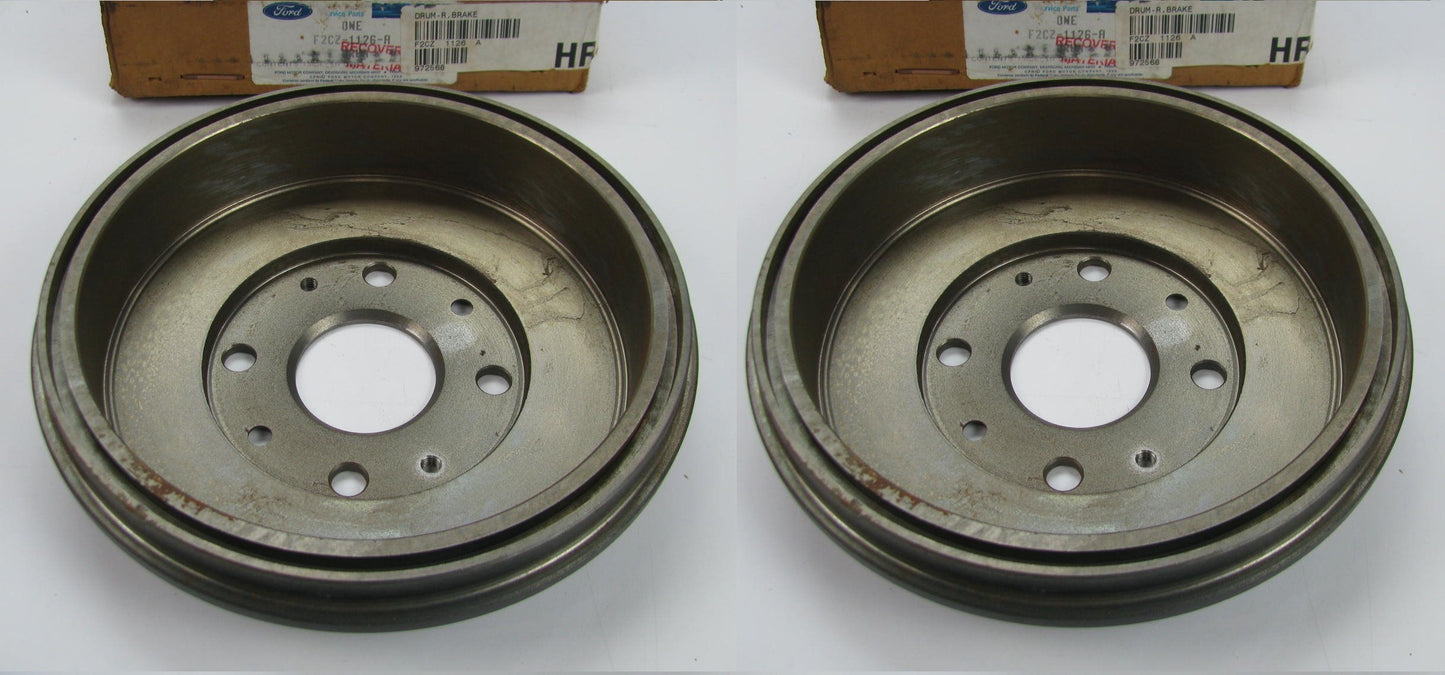 (2) NEW GENUINE OEM Ford F2CZ-1126-A REAR Brake Drums 1.9L ONLY