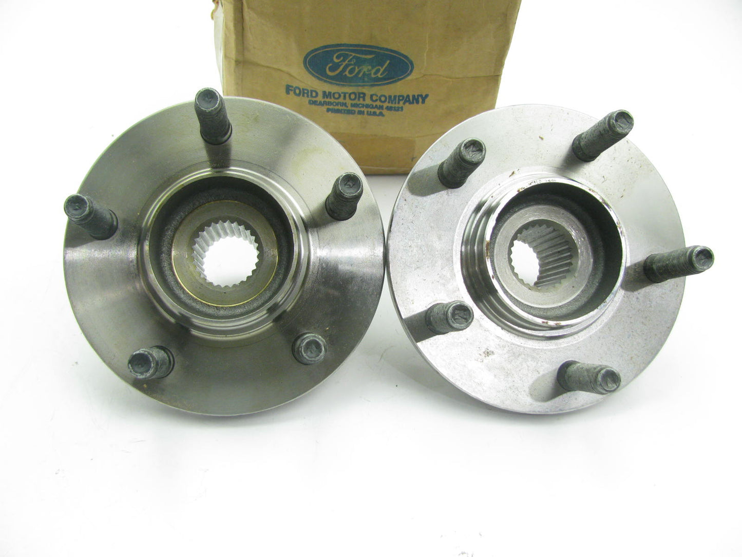 (2) OEM Ford Front Wheel HUBS F2DZ-1104-A