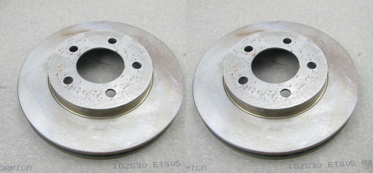 (x2) NOS OEM Ford Front Disc Brake Rotors F2DZ-1125-A