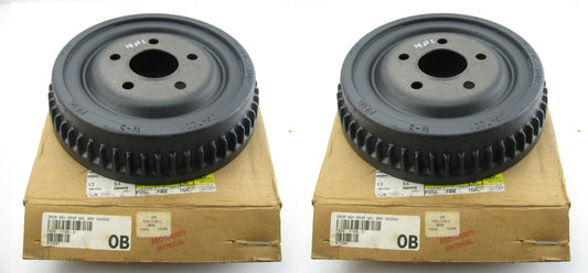 WAGON ONLY - (2) NEW GENUINE OEM Ford Rear Brake Drums - 1986-2000 Taurus WAGON